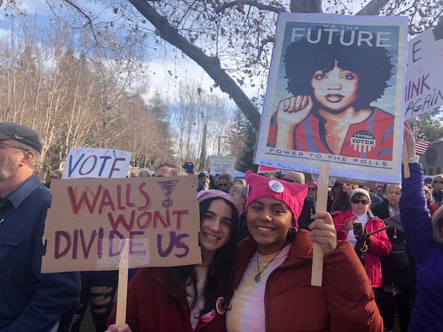 Young women fighting for what they believe in and deserve